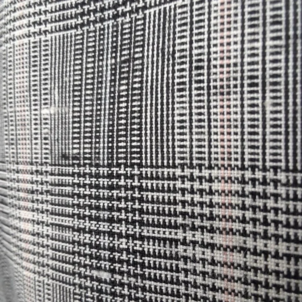 Vintage 1990s Petite Sophisticate Black & Pink Glen Check Blazer - Picture 13 of 16